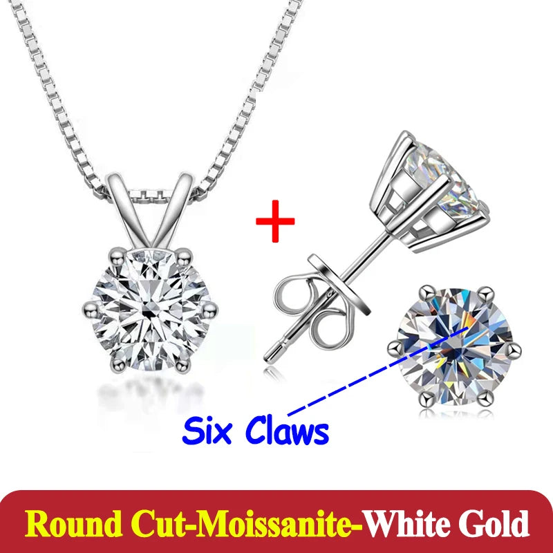 1-3ct Moissanite Diamond Jewelry Set