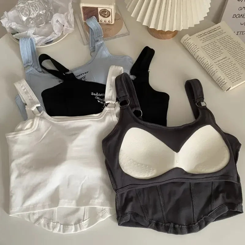 Ring Strap Ribbed Camisole