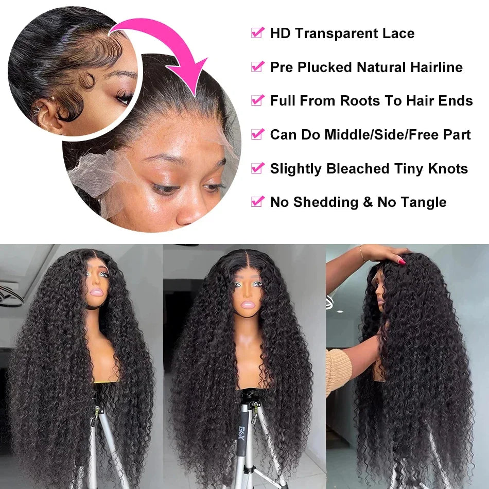 Deep Wave Lace Front Human Hair Wig