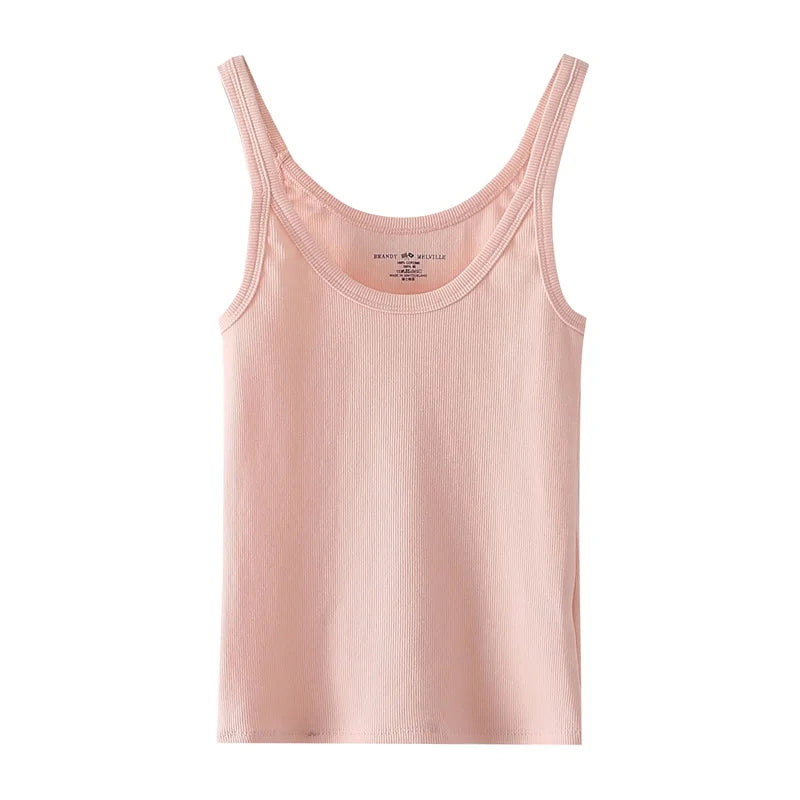 Simple Basic Ribbed Tank Top