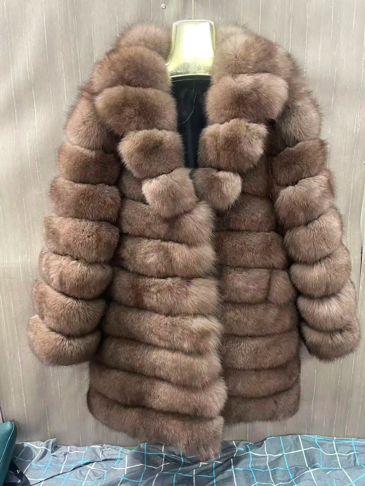 Detachable Real Fox Fur Jacket