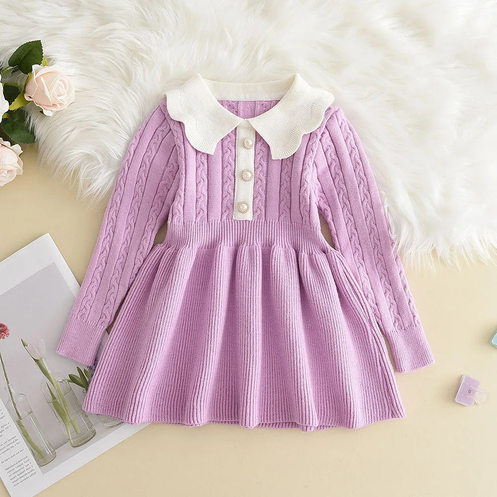 Polka Dots Pleated Dress