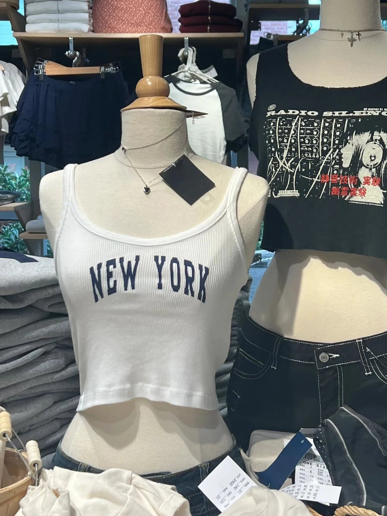 New York Letter Print Tank Top