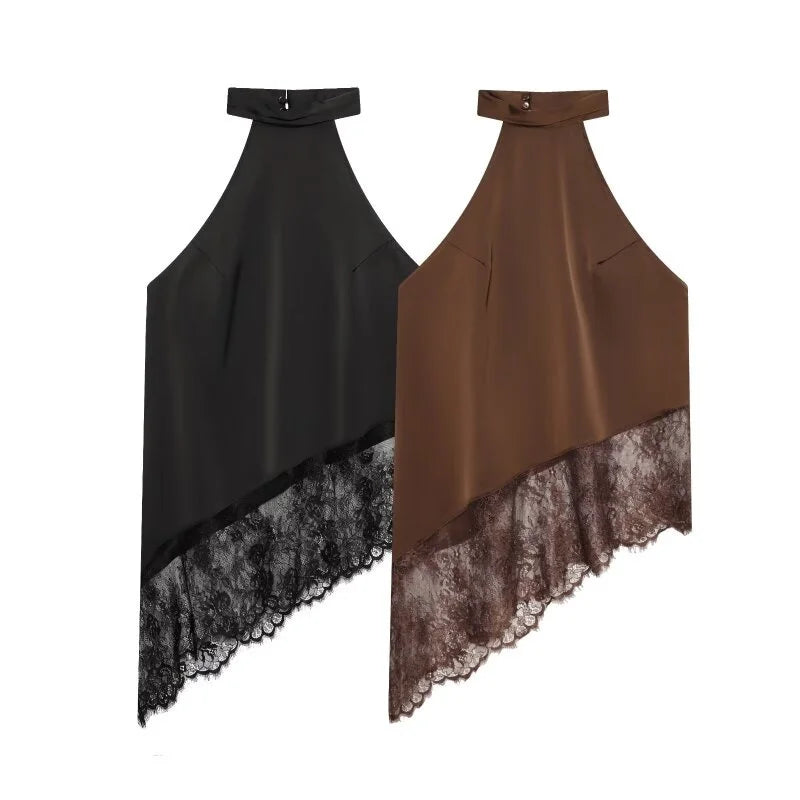 Satin Halter Neck Top