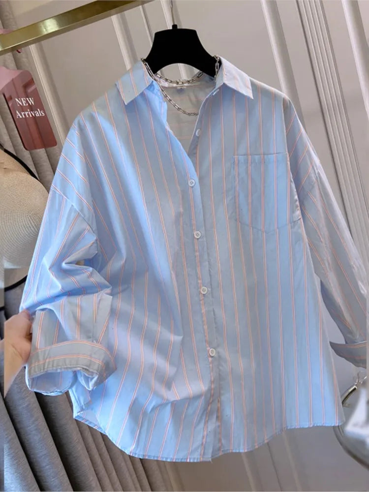 Long Sleeve Loose Blouse