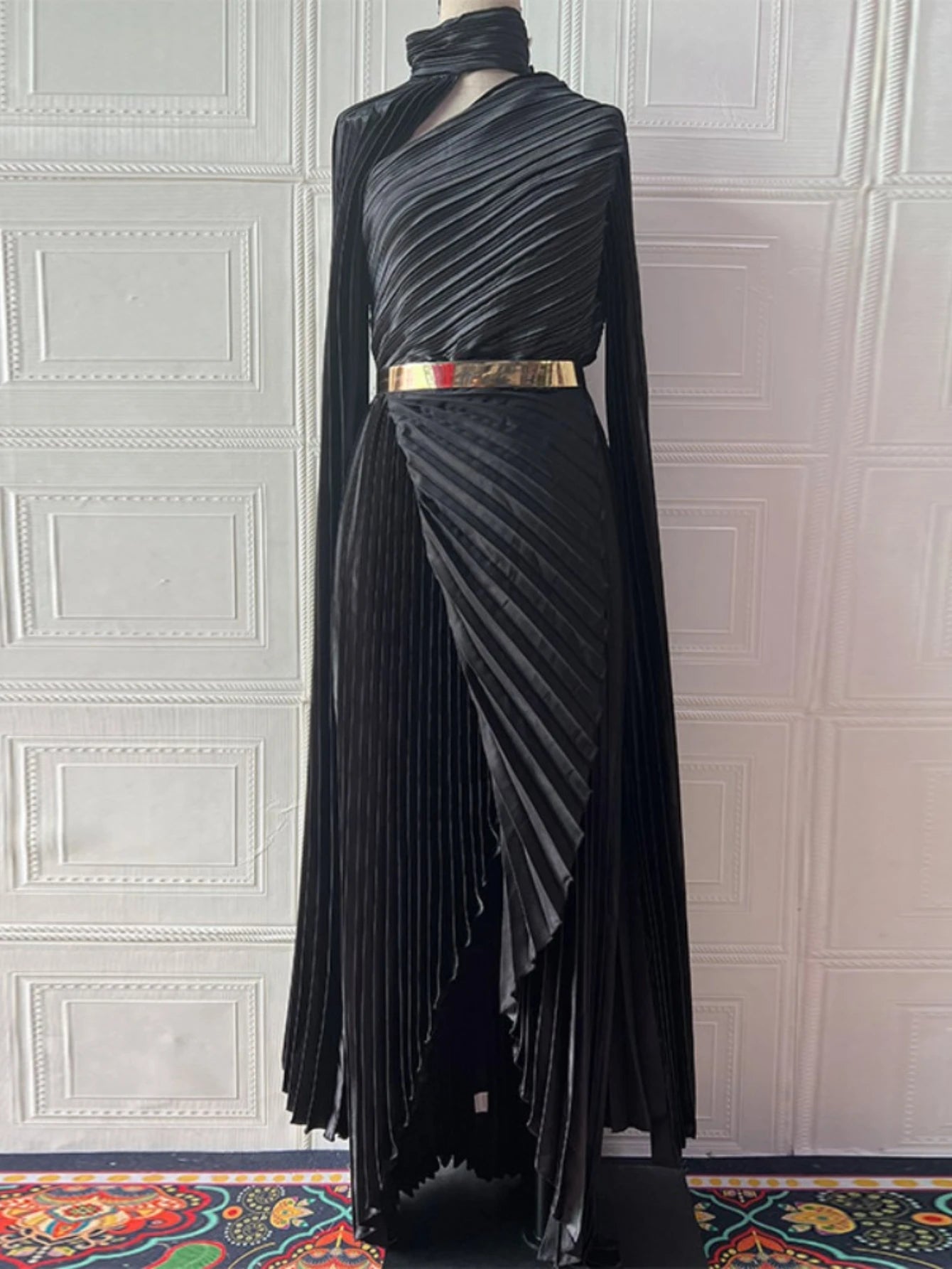 Eid Dubai Party Dress Muslim Abaya Women Party Irregular Folds Jalabiya Vestidos Largos Long Robe Ramadan Morocco Caftan Dubai