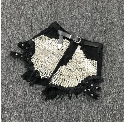 Rivet Denim Shorts