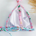 Light Blue Floral Print Bikini