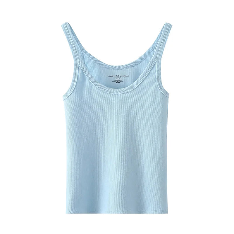 Simple Basic Ribbed Tank Top