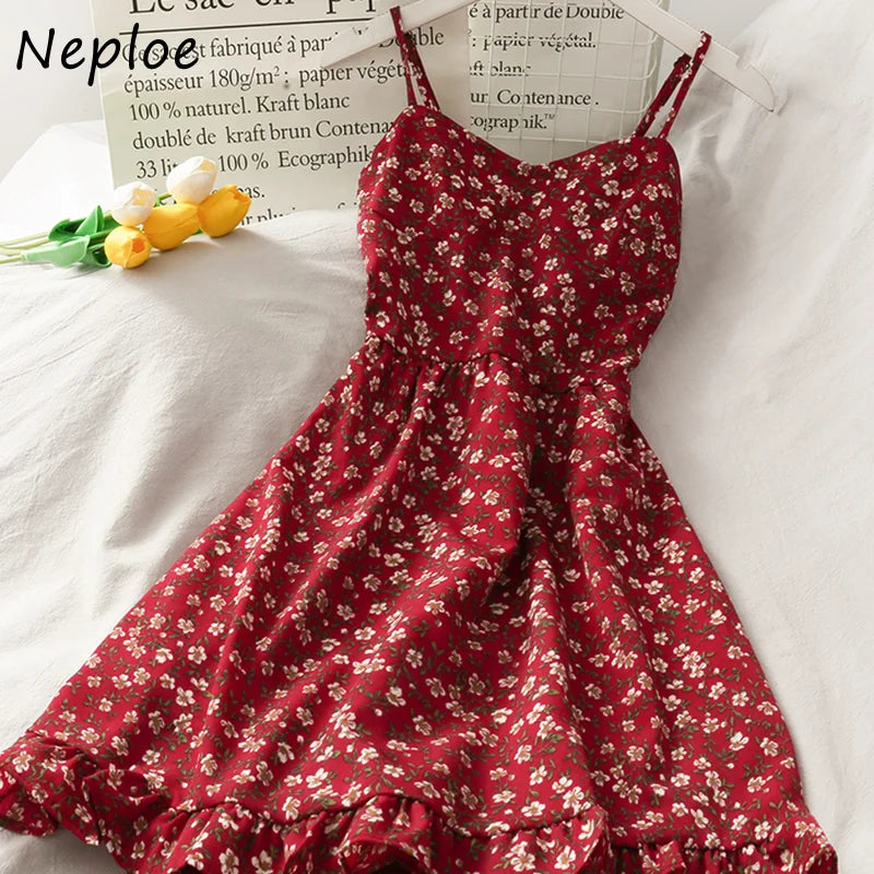 Neploe Print Bohemian Dress