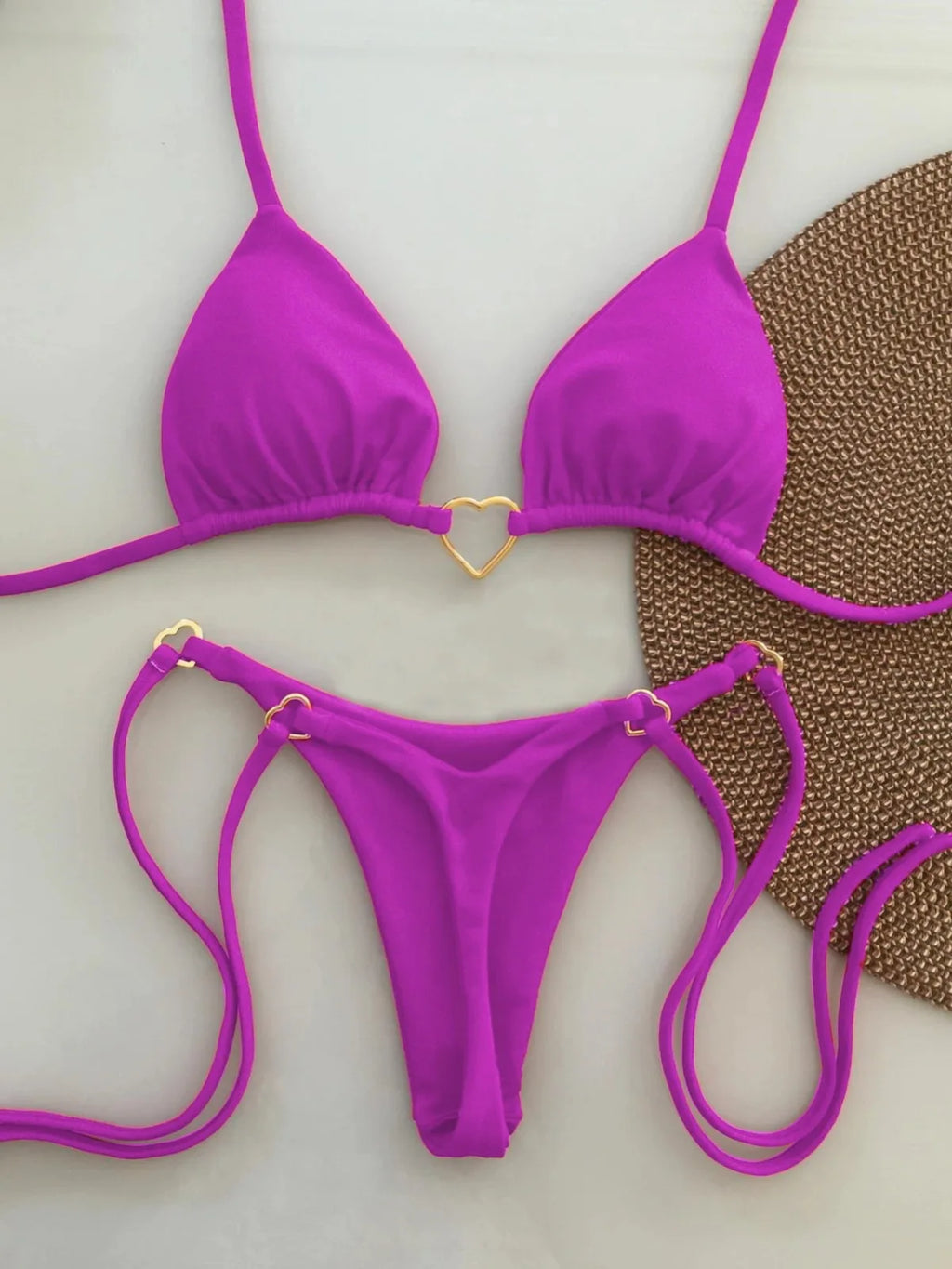 Sweetheart Contrast Bikini Set