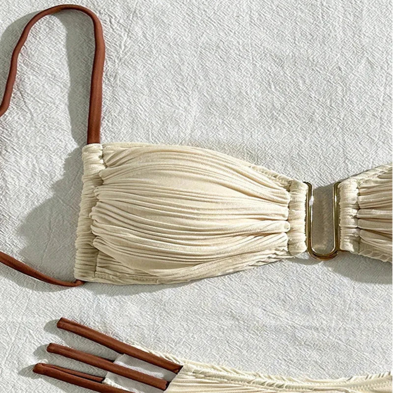 Ruched Bandeau Bikini