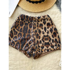 Leopard Sequin Shorts