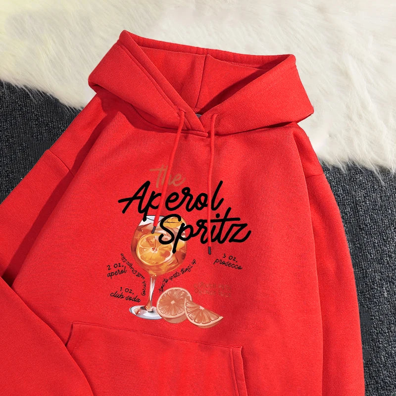 The Aperol Spritz Retro Cocktail Hoodie