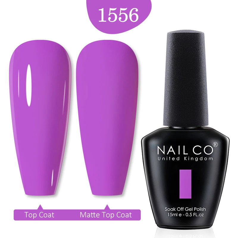 NAILCO 15ml Nail Gel Polish Winter Nude Colors Hybrid Gel Varnish Manicure UV Gel Nail Polish Primer Top Base Coat LED Nails Art