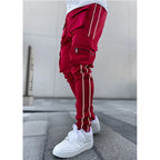 Reflective Straight Sports Casual Trousers