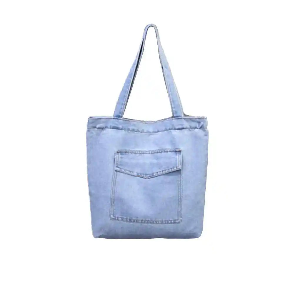 Canvas Denim Shoulder Bag