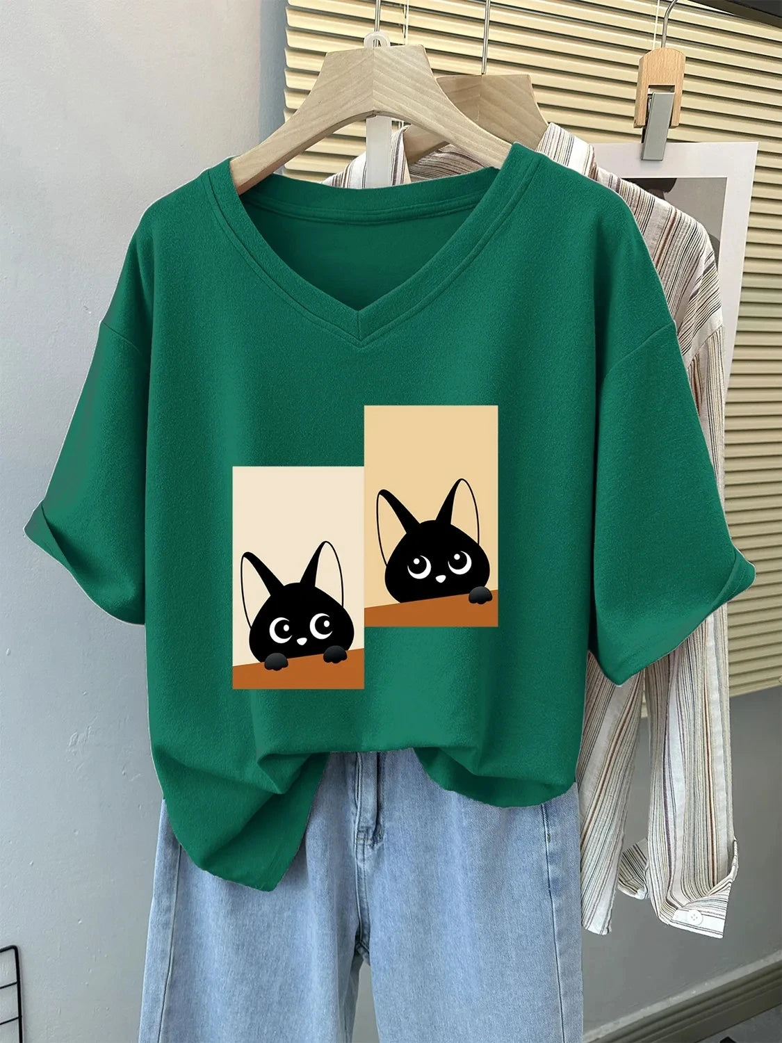 Cat Print Tee