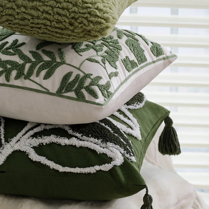 Floral Tufted Pillowcase