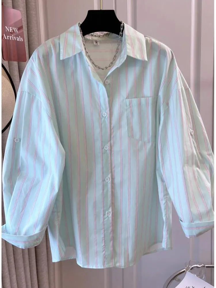 Long Sleeve Loose Blouse
