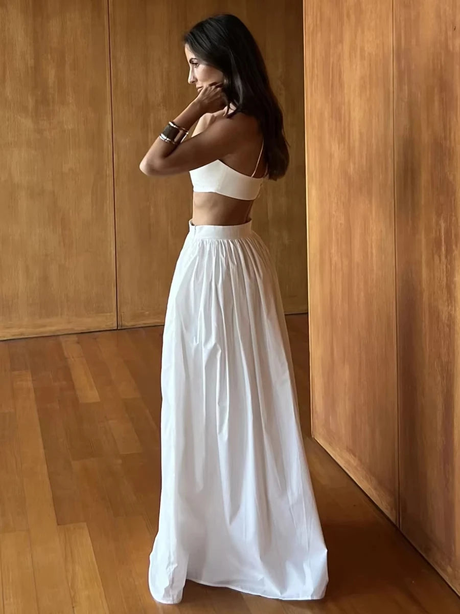 Half Long Skirt Set