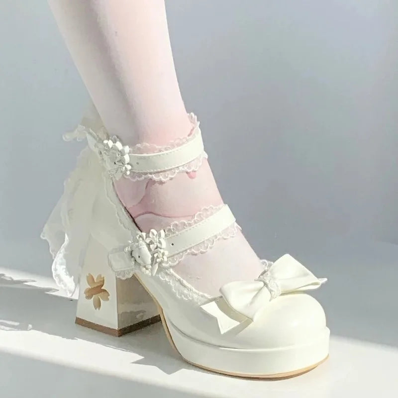 Butterfly Knot High Heels