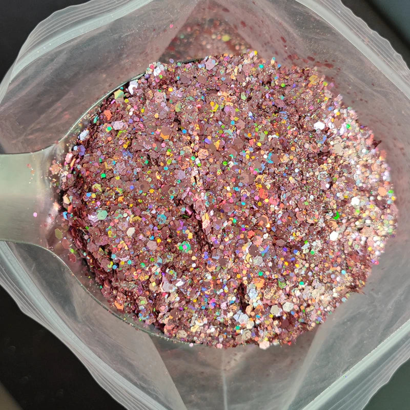 1KG Wholesale Mixed Size Holographic Nails Sequins Manicure Glitter Flakes Paillettes Nail Art Decorations Body/Face Glitter