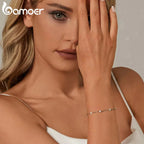 925 Sterling Silver Bezel Setting Starry Moissanite Bracelet