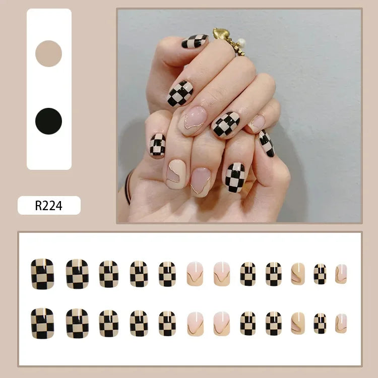 24P Rainbow Fake Nail