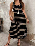 Striped Tank Maxi Dress