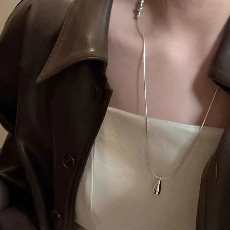 925 Sterling Silver Drop Necklace