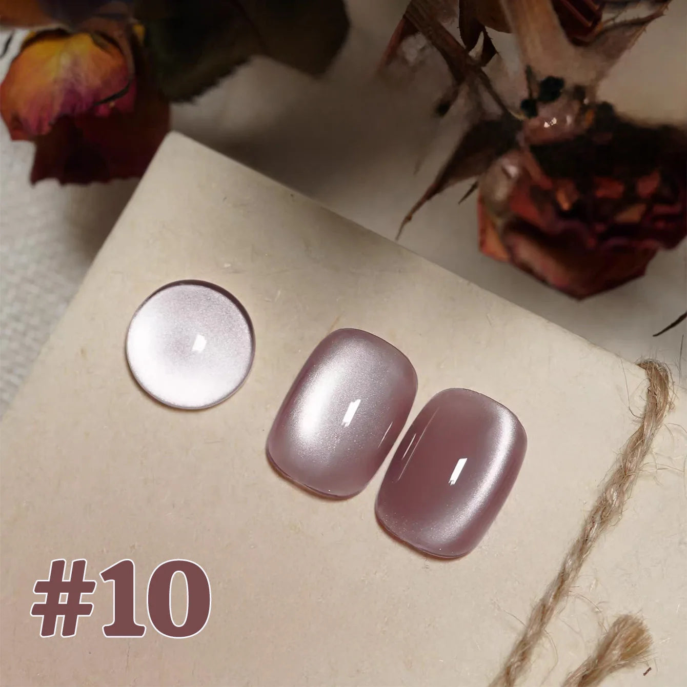 12ML 1-16PCS Beach Essentials Summer Nails Top Selling Fenglin Evening Moonlight Cat Eye Green Glass Bead Magnet Gel Nail Polish