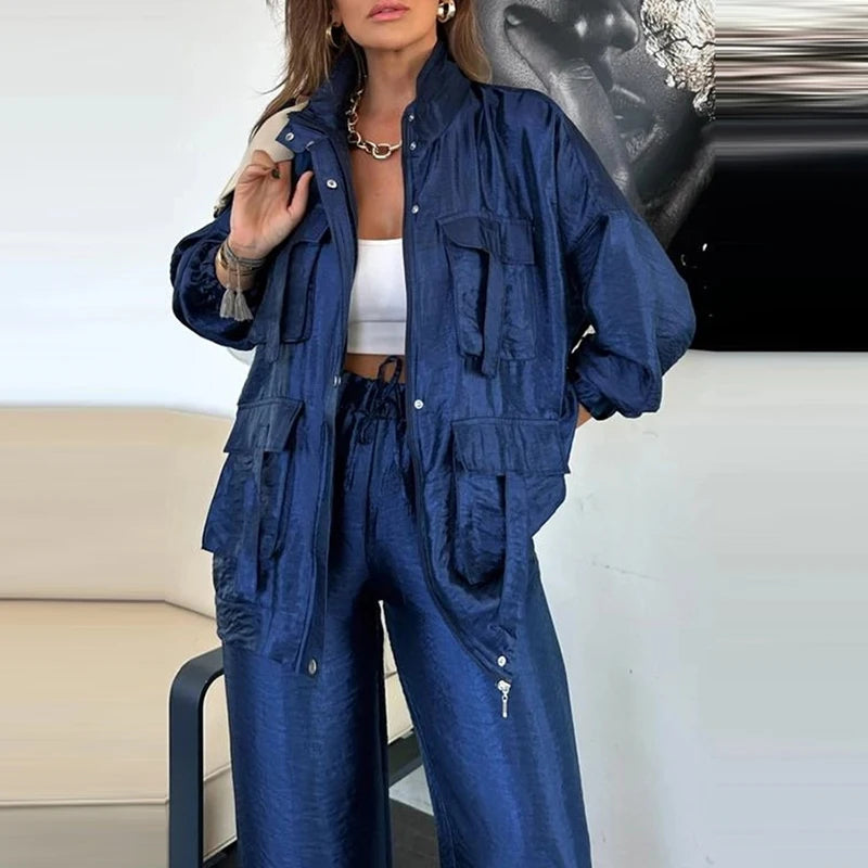 Zip Sweater & Long Pant Set