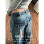 Wide Leg Straight Jeans