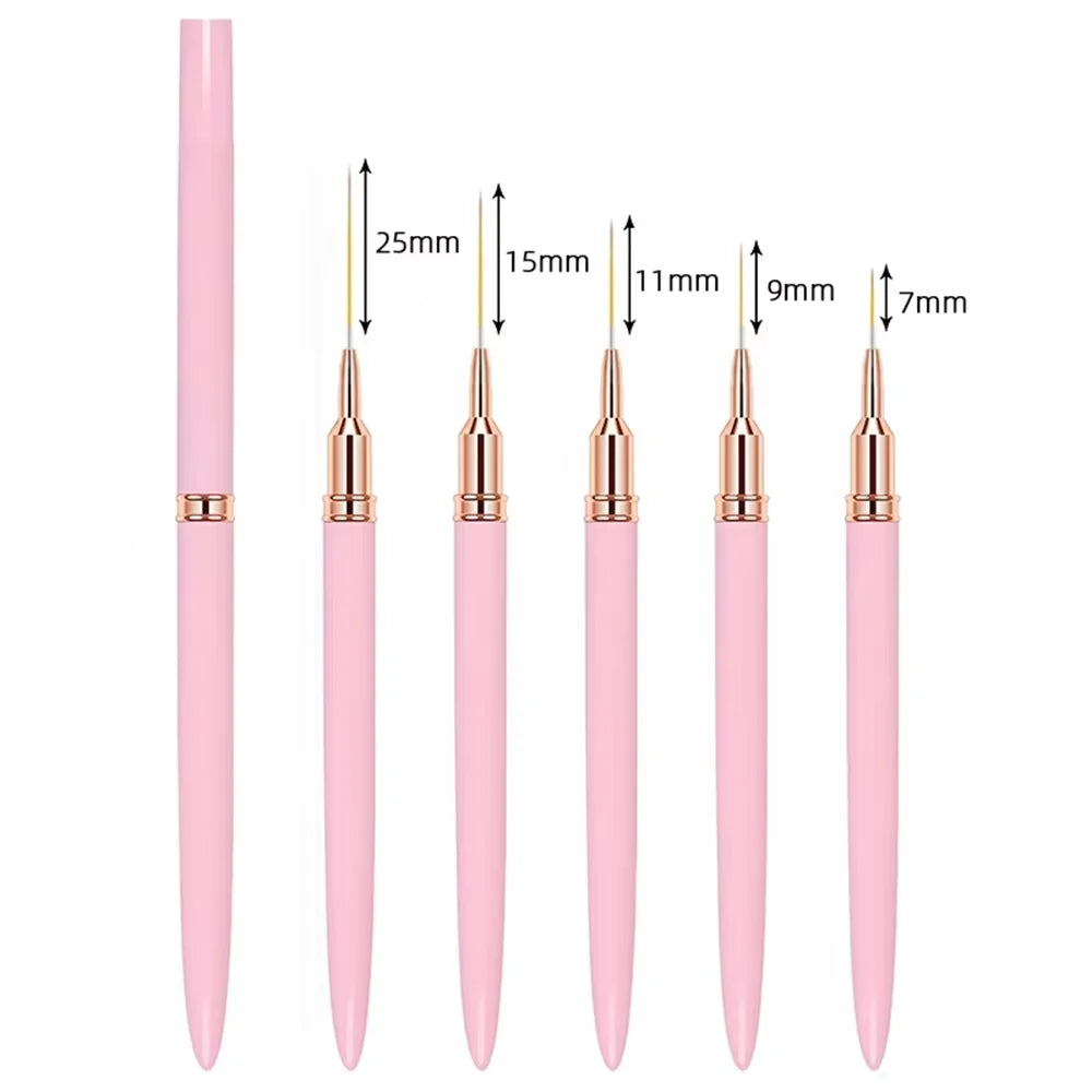 Ultra Fine Nail Art Liner Brushes Set, Professional Thin Line Painting Pens, Manicure Tools for Nail Art Design & Detail Drawing