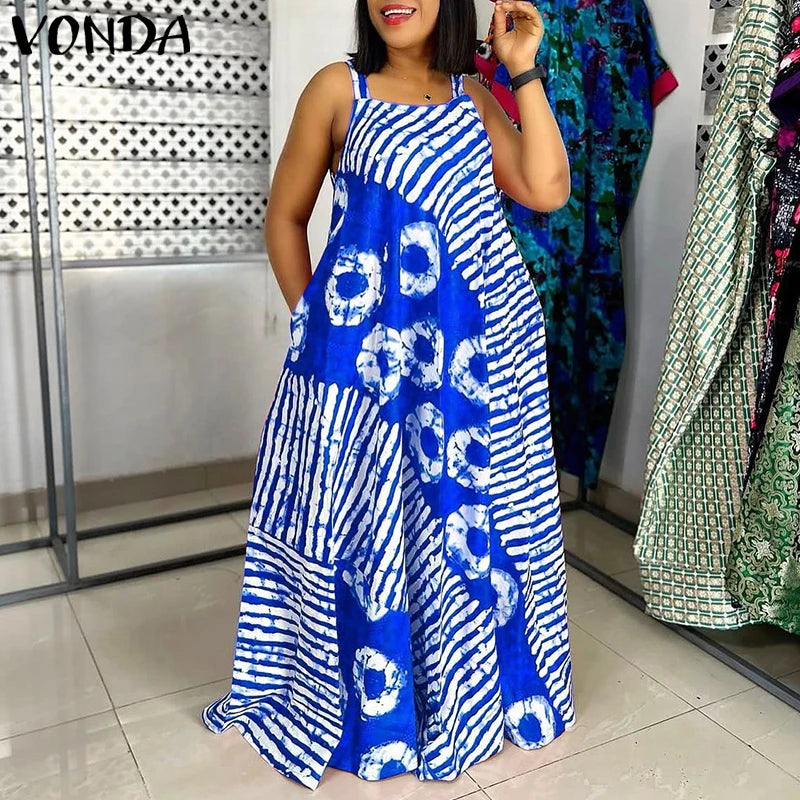 Bohemian Printed Maxi Dress