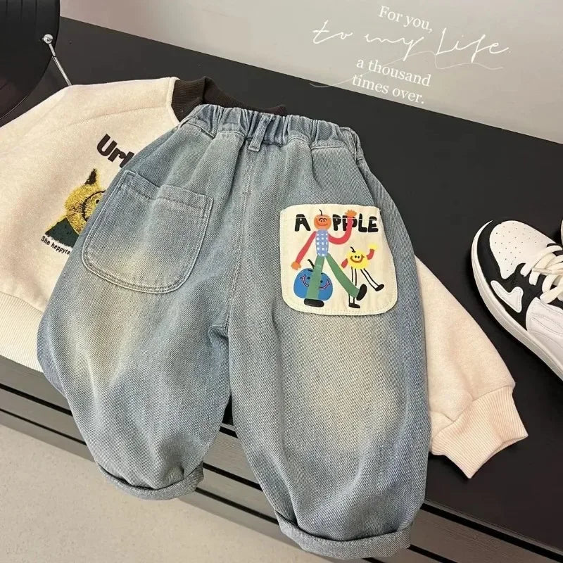 Simple Loose Casual Straight Tube Pants