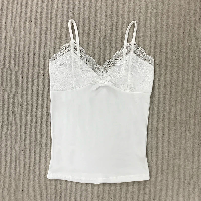 Low Cut Lace V-Neck Camisole