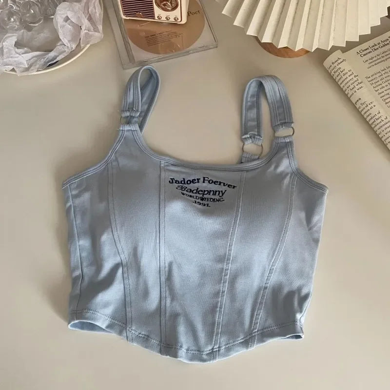 Ring Strap Ribbed Camisole