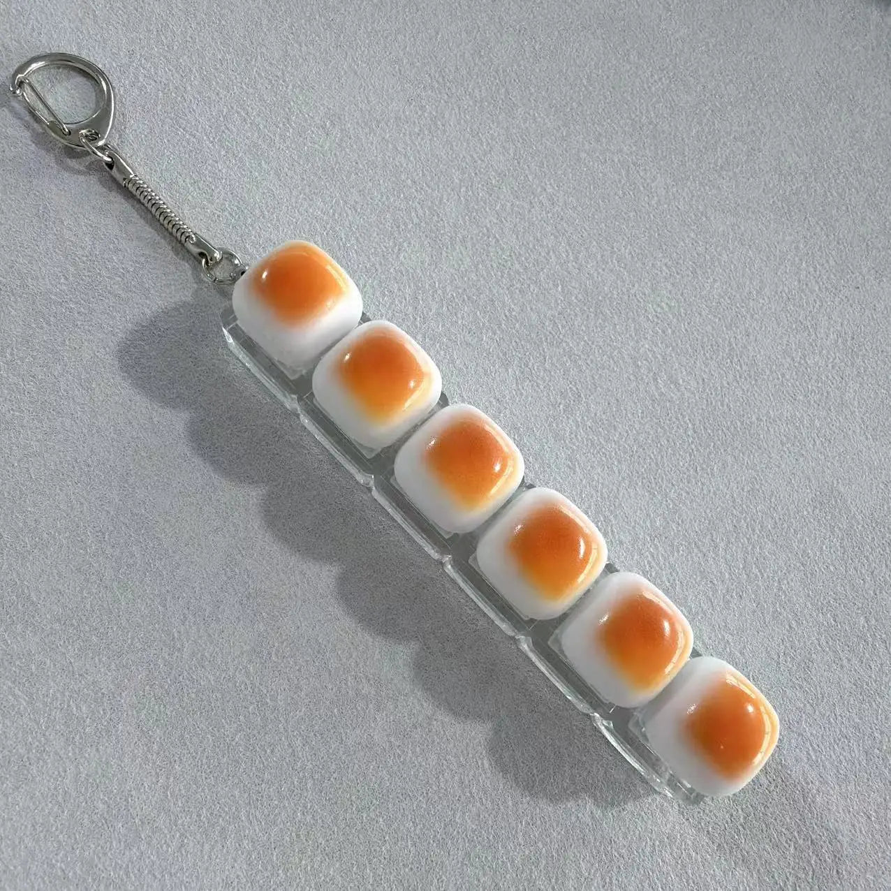 Bread Keycap Stress Relief shine Clicker Keychain Mechanical Keyboard Button Decompress Fingertip Keyring fidget toy sensory toy