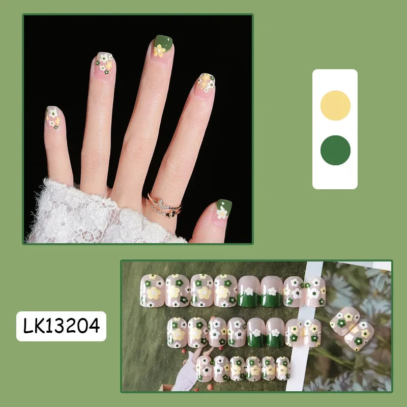 24P Rainbow Fake Nail