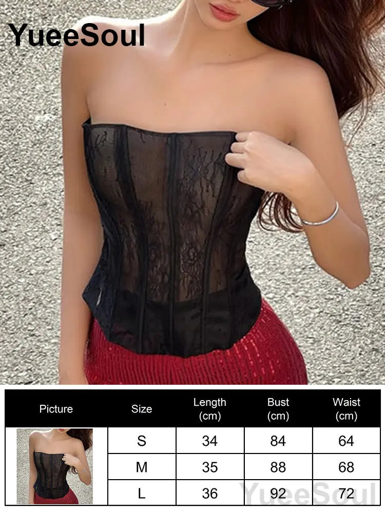 Strapless Corset Bustier Top