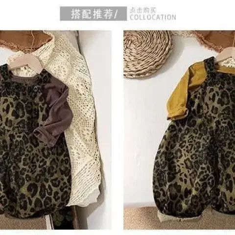 Leopard Print Overalls