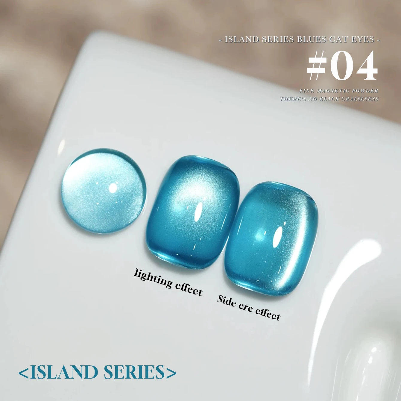 MIANEL 12ML Blue Ocean Cat Eye Gel Nail Polish Mint Mambo Whitenning Glass Beads Cat Magnetic Gel Blue Nails 1-21pcs