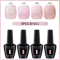 NAILCO 4pcs 15ml Autumn Winter Translucent Color Gel Nail Polish