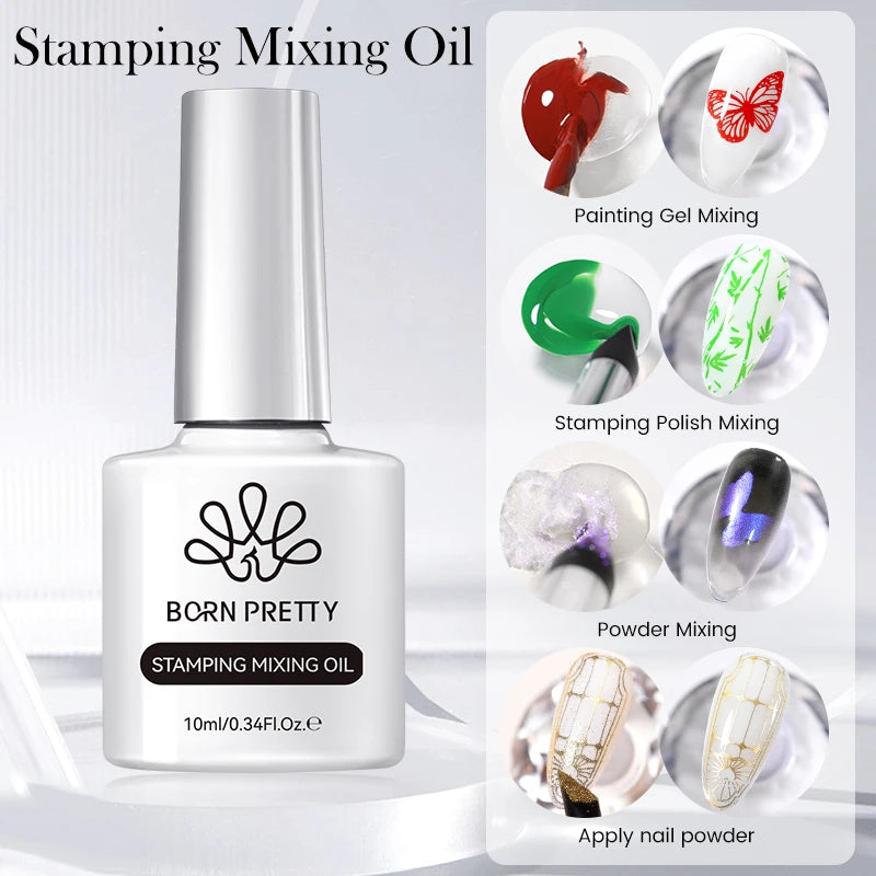 BORN PRETTY 10ml Water Light Cat Magnetic Gel Nail Polish Shining Super Sliver-light Holographics Soak Off UV Gel Varnish