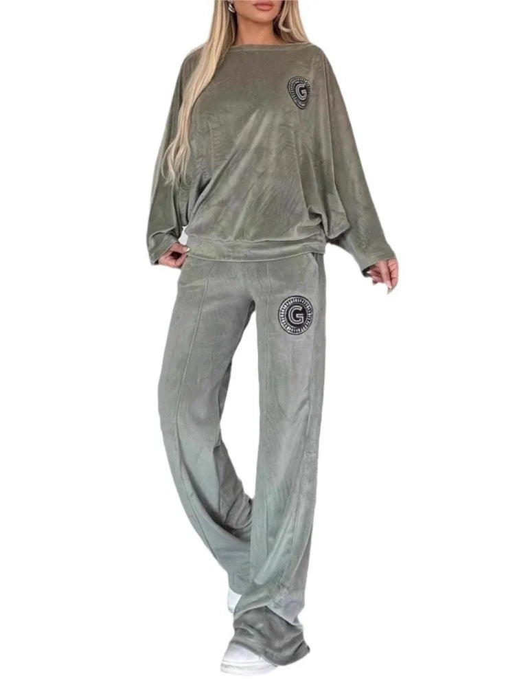 Velvet Pants Set