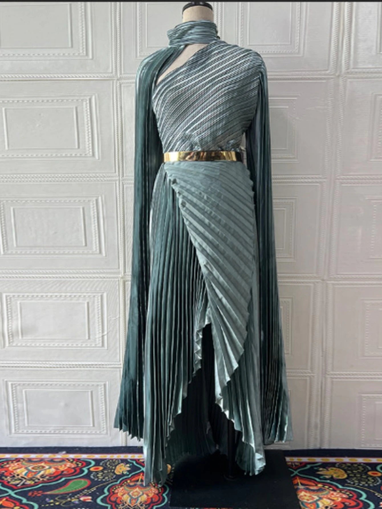 Eid Dubai Party Dress Muslim Abaya Women Party Irregular Folds Jalabiya Vestidos Largos Long Robe Ramadan Morocco Caftan Dubai