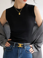 Round Neck Basic Sleeveless Tank