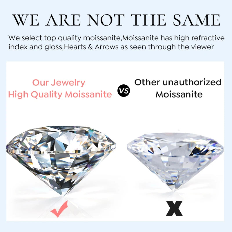 DW Luxury 0.5ct Certified Moissanite Earrings